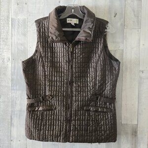 Vintage Lana Sport Ladies Ex Cond. Chocolate Brown Insulated Vest